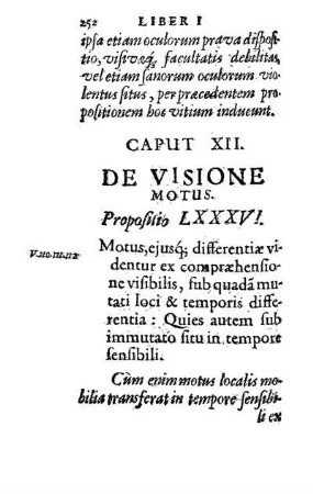 Caput XII. De Visione Motus