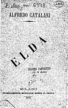 Elda : dramma fantastico in quattro atti ; Teatro Regio di Torino, carnevale - quaresima 1879-80