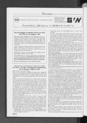 Dr. Wirth, auf der Jaheshauptversammlung am 9. Februar 1998 im ACC