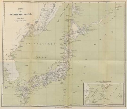 Karte der japanischen Inseln
