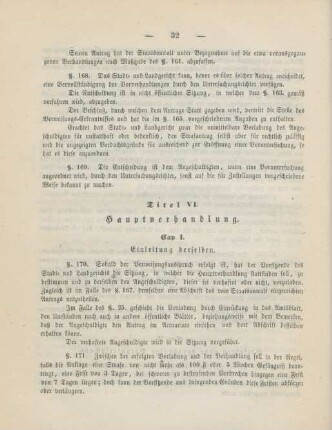 Titel VI. Hauptverhandlung