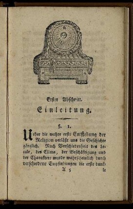 Erster Abschnitt. Einleitung.
