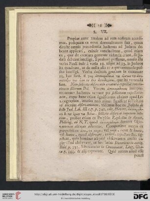 § VII. Versus decimus nonus propius expenditur, observatio sollicita quid sit, describitur, atque explicatur