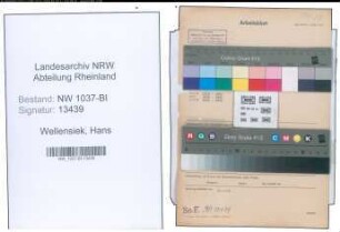 Entnazifizierung Hans Wellensiek , geb. 18.04.1886 (Ingenieur)