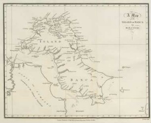 A map of the island of Banca