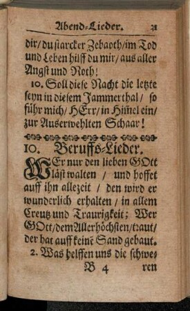 Beruffs-Lieder.