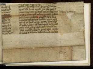 Originaleinband, Bruchstück eines theologischen Traktates