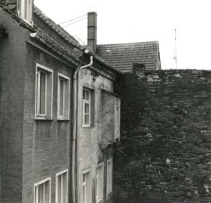 Stolpen, Bischofswerdaer Straße 5 und 7. Wohnhäuser (nach 1833). Rückansicht