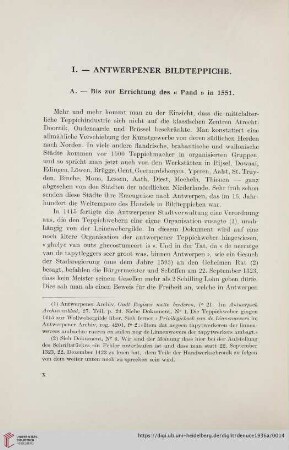 I. Antwerpener Bildteppiche