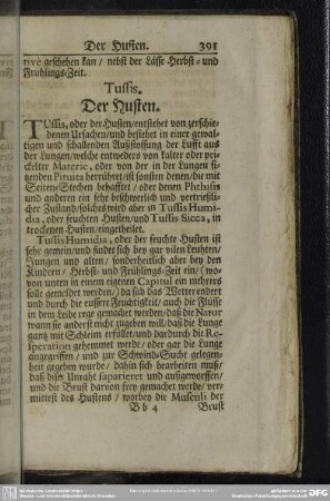 Tussis. Der Husten