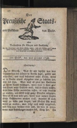5tes Stück, den 3ten Februar 1798