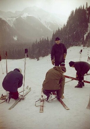 Hohe Tatra (Polen) (?). Skifahrer
