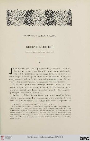 3. Pér. 38.1907: Eugène Carrière, 3 : artistes contemporains