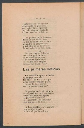 Las primeras noticias