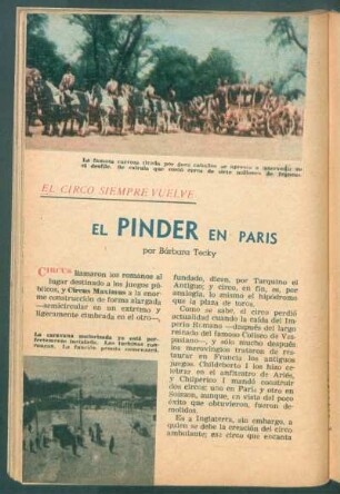 El Pinder en París : El circo siempre vuelve