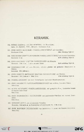 Keramik (Nr. 336-438)