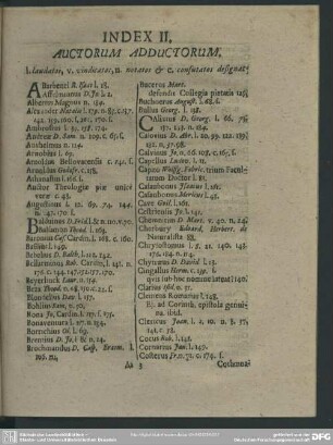 Index II. Auctorum Adductorum
