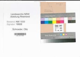 Entnazifizierung Otto Schroeder , geb. (Polizist)