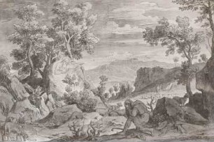 Serpentara mit Moses vor dem brennenden Dornbusch