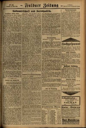 Dritte Ausgabe vom Sonntag, den 25. Mai 1924.