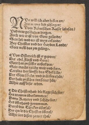 NVN will ich aber heben an/ || Ain newes lied zusingen: ||
