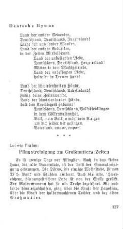 Pfingstreinigung zu Großmutters Zeiten