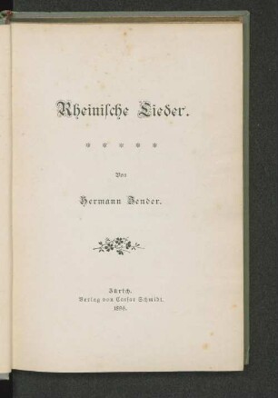 Rheinische Lieder