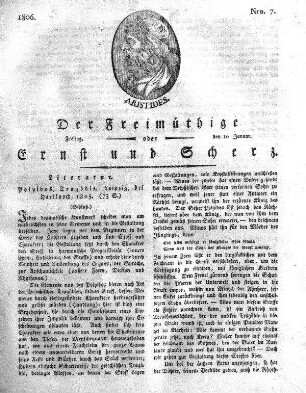 Nro. 7, Freitag, den 10. Januar 1806