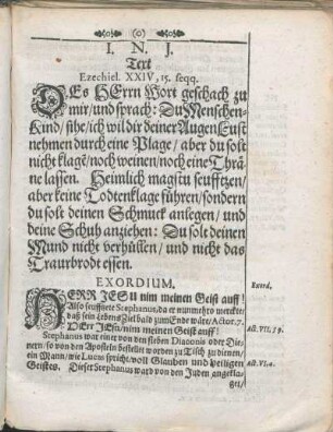 Text Ezechiel. XXIV, 15. seqq.