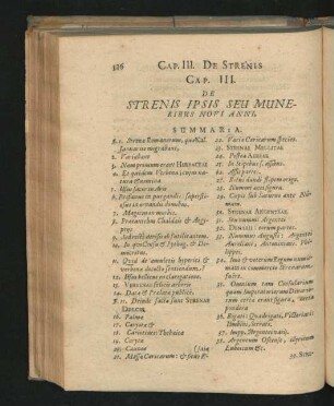 Cap. III. De Strenis Ipsis Seu Muneribus Novi Anni.
