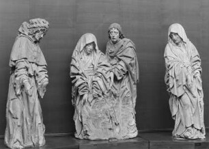 Johannes, Maria, Maria Magdalena, Nikodemus von einer Grablegung