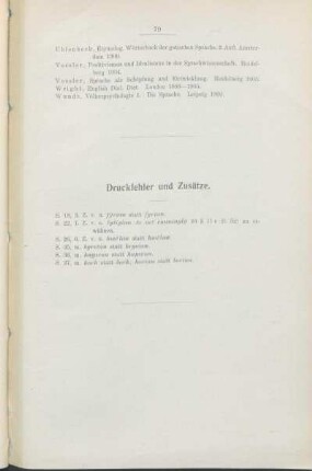 Druckfehler und Zusätze.