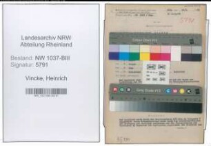 Entnazifizierung Heinrich Vincke , geb. 04.09.1892 (Rektor)