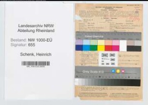 Entnazifizierung Heinrich Schenk, geb. 24.02.1905 (Regierungsoberinspektor)