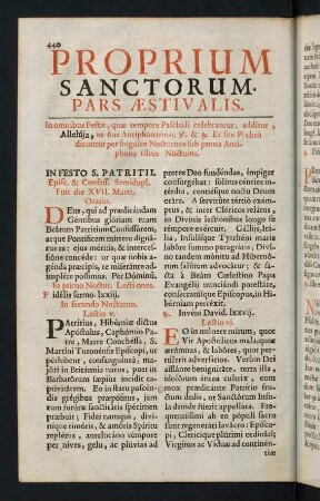 440-448, Proprium sanctorum. Pars aestivalis.
