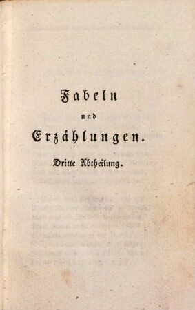 Poetische Schriften, III. Theil