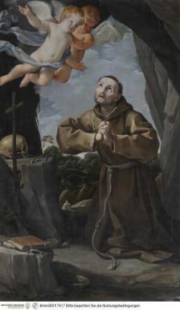 Der heilige Franz von Assisi im Gebet