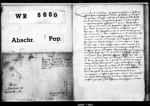 Der Hofrichter zu Rottweil gebietet Pfalzgraf Friedrich, Erzherzogin Mechthild, Markgraf Karl von Baden, Graf Ulrich V. von Württemberg, Heinrich, Konrad und Egen, Grafen von Fürstenberg, Wernher und Gottfried von Zimmern, Hans von Geroldseck und den Städten Oberndorf, Sulz, Wolfach, Horb und Haslach, daß sie Graf Eberhard V. im Besitz der ihm zugewiesenen Güter Diepolds von Gippichen schirmen. .