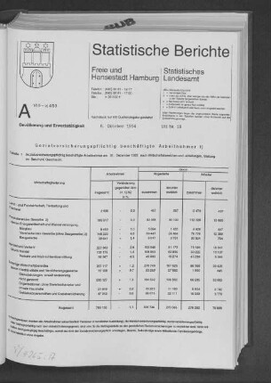 Sozialversicherungspflichtig beschäftigte Arbeitnehmer : Lfd. Nr. 19