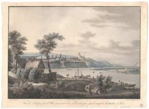 Ansicht von Briesnitz, Kupferstich, um 1820