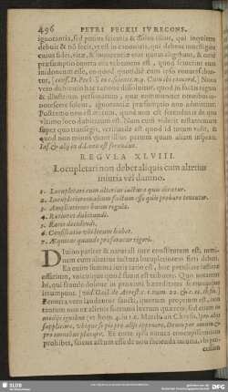 Regula XLVIII. Locupletari non debet aliquis cum alterius injuria vel damno