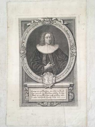Porträt des M.[agister] Johann Martin Christell (+ 1755)
