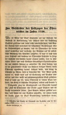 Forschungen und Erläuterungen über Hauptpunkte der Geschichte des Siebenjährigen Krieges : nach archivalischen Quellen, 2