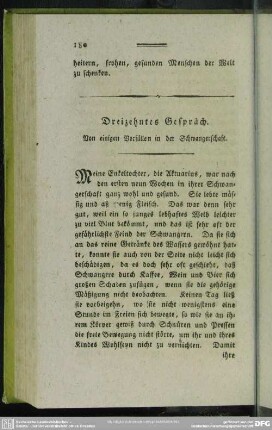 Dreizehntes Gespräch. Von einigen Vorfällen in der Schwangerschaft