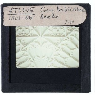 Stowe, Stowe House : Gotische Bibliothek, Deckendekor