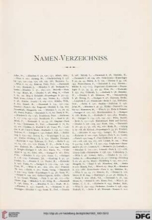 Namen-Verzeichniss