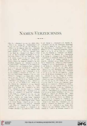 Namen-Verzeichniss