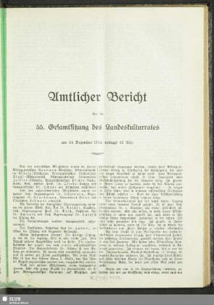 Sitzung, 14. Dezember