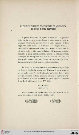 33: Notizie di recenti trovamenti di antichità in Roma e nel suburbio, [13]