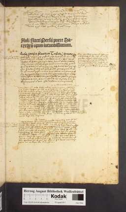 Auli Flacci Persij poete Satyraru[m] opus iucundissimum